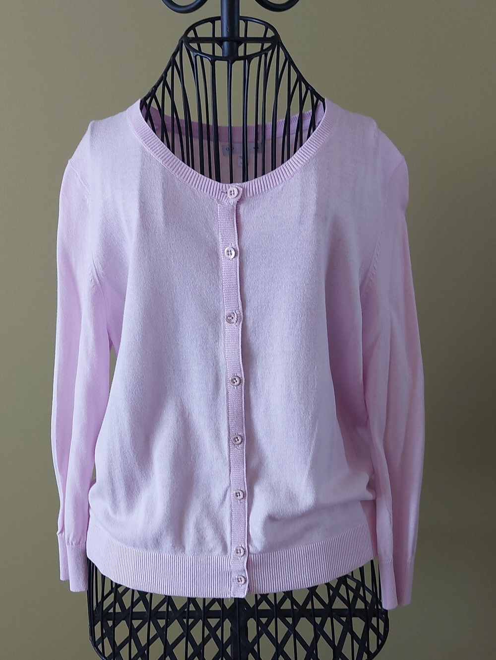 GAP Very Light Lilac Button-Front Women's Cardigan 100% Cotton